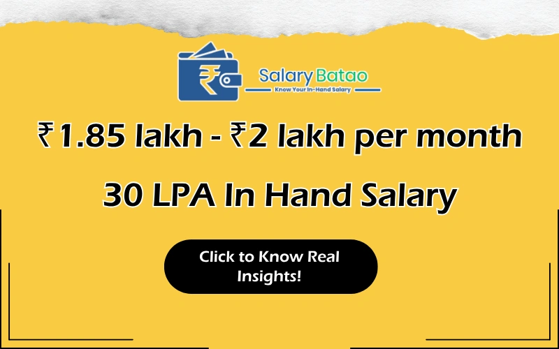 30 LPA In Hand Salary: What You Actually Take Home Every Month 30 LPA In Hand Salary
