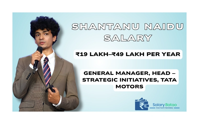 Shantanu Naidu Salary: 2026 Estimate, Tata Motors Role & Net Worth Shantanu Naidu Salary