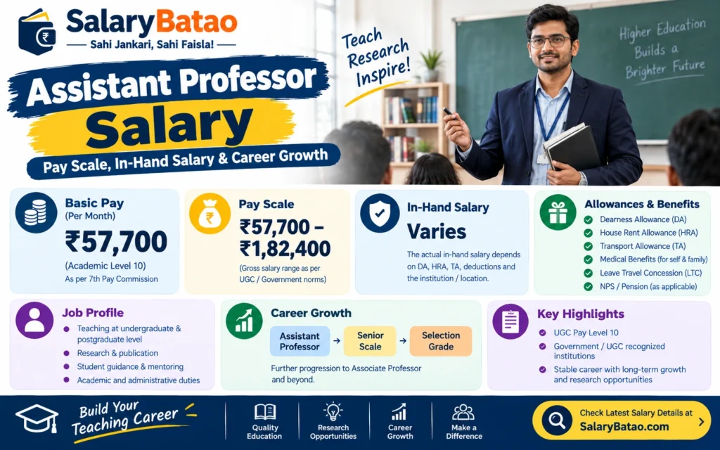 Assistant Professor Salary in India (2026): The Complete Guide Assistant Professor Salary