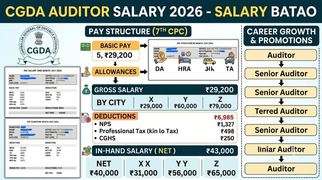 CGDA Auditor Salary 2026: Complete Breakdown of Pay, Benefits & Career Growth CGDA Auditor Salary