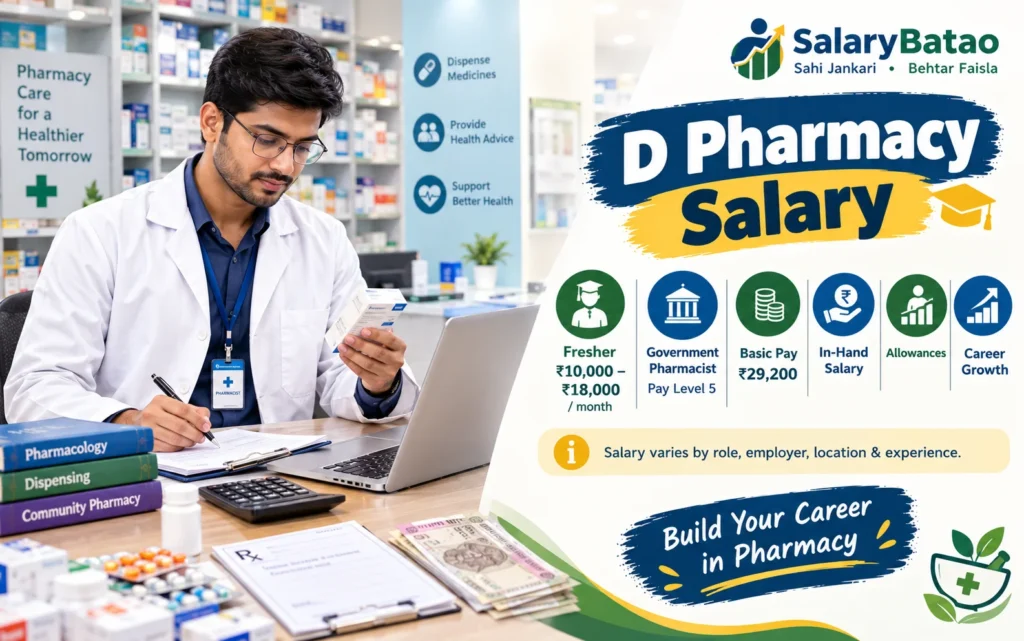 D Pharmacy Salary in 2026: What You Really Earn Per Month (India, Dubai, Canada & More) D Pharmacy Salary