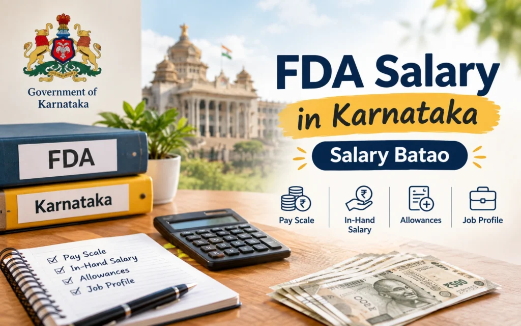 FDA Salary in Karnataka 2026: Pay Scale, In-Hand Salary, SDA Comparison & Complete Guide FDA Salary in Karnataka