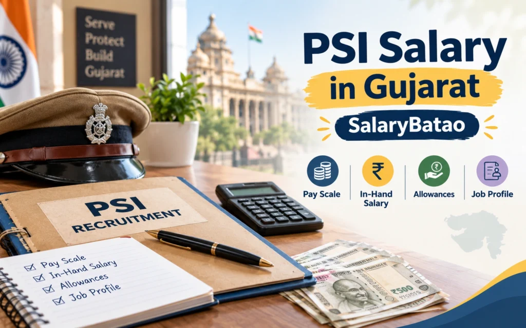 PSI Salary in Gujarat 2026: Complete Pay Scale, In-Hand Salary & Career Growth Guide PSI Salary in Gujarat