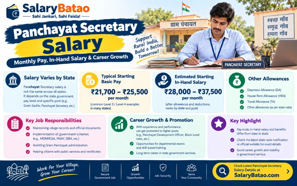 Panchayat Secretary Salary
