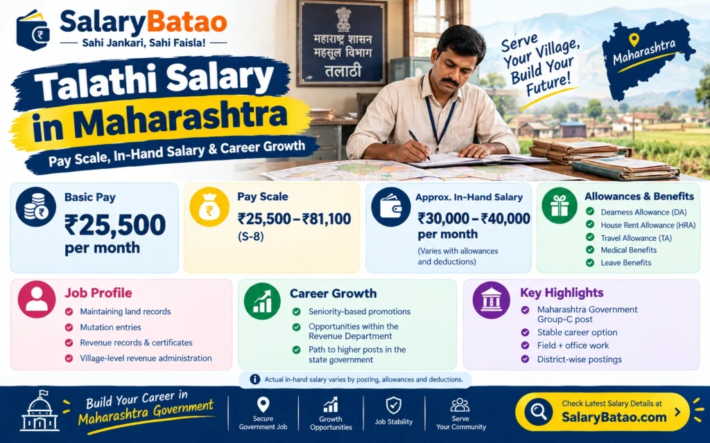 Talathi Salary in Maharashtra