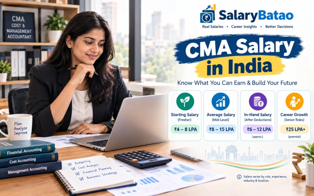 CMA Salary in India 2026: Fresher to CFO Pay Guide CMA Salary in India
