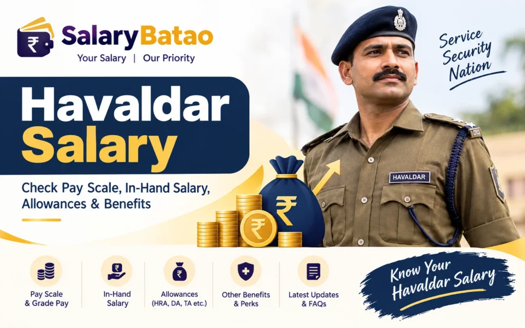 Havaldar Salary 2026: Per Month, In-Hand & After 5 Years Havaldar Salary
