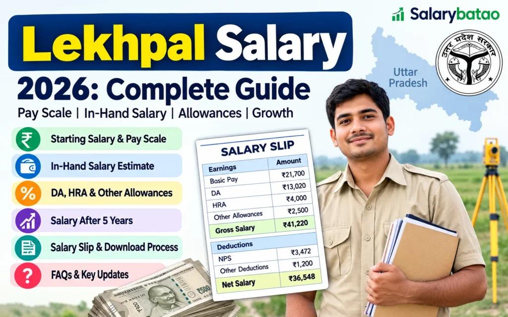 Lekhpal Salary 2026: Pay Level, In-Hand Pay, Salary Slip and 8th Pay Commission Lekhpal Salary